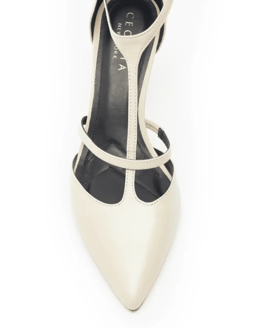 Crawford Heel - Beige Lizzard