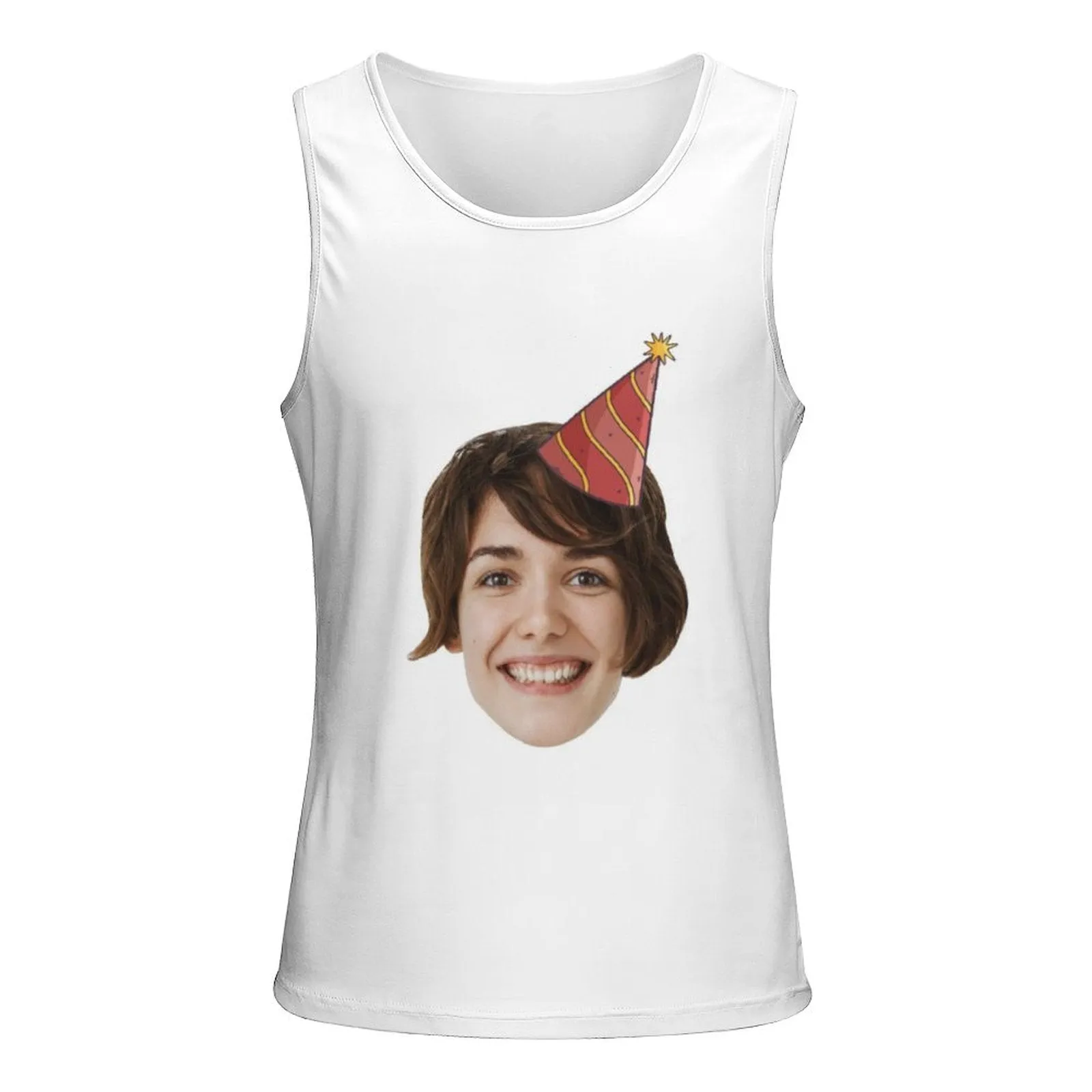 Custom Big Face Birthday Party Tank Tops For Women&Men 30 Colors