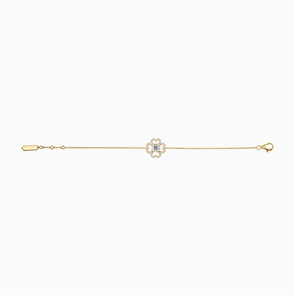 Diamond2 Flower Bracelet, Studded