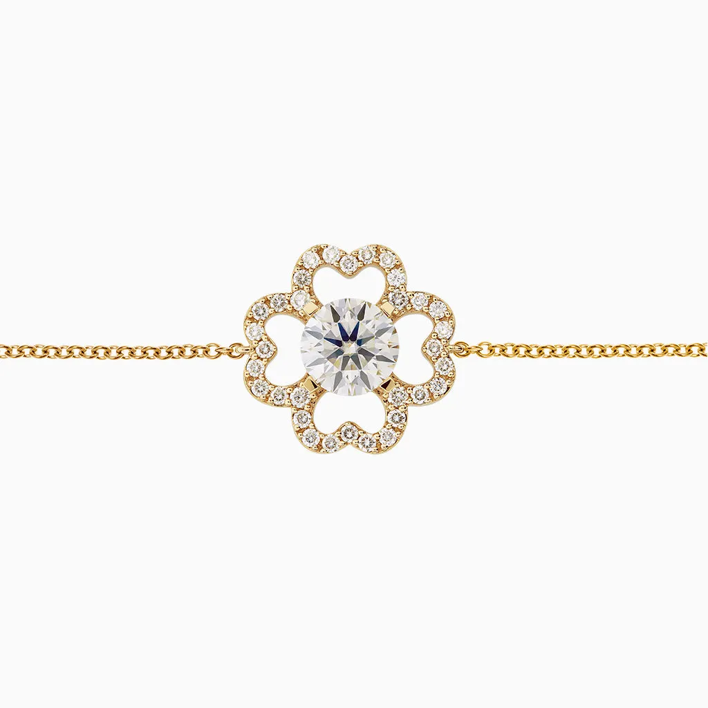 Diamond2 Flower Bracelet, Studded