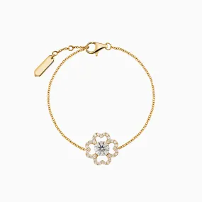 Diamond2 Flower Bracelet, Studded