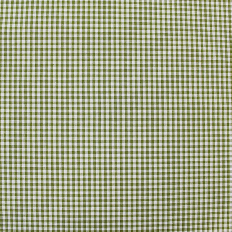 Dressmaking Cotton - Mini Gingham - Sage Green and White