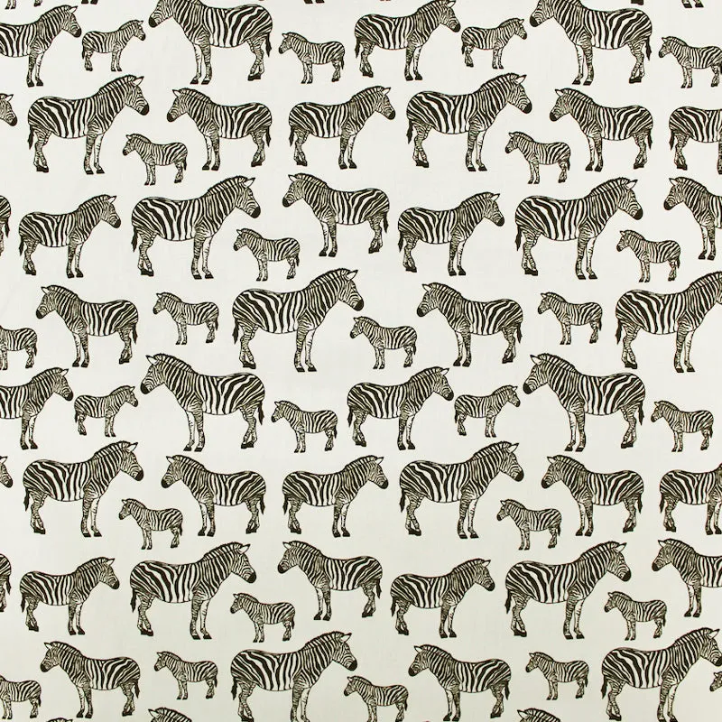 Dressmaking Zebra Cotton - Cream - Mother and Child