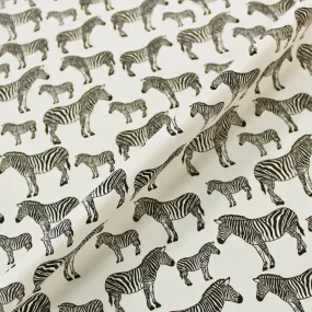 Dressmaking Zebra Cotton - Cream - Mother and Child