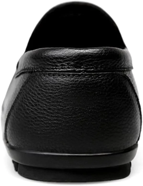 Driving Moccasins Loafer Shoes for Men Simple Breathable Driving Loafers Moccasins Shoes Leather Resistant Lightweight Anti-Slip Driving Slip On for Any Attire