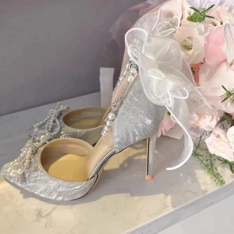 Fairy Crystal New Pointed Toe Stiletto Shoes