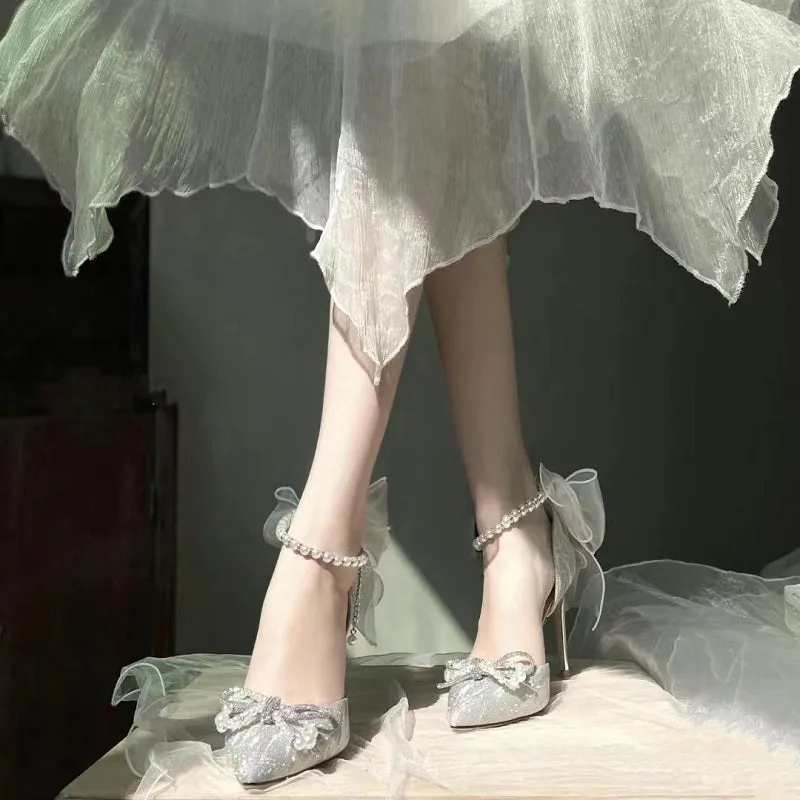 Fairy Crystal New Pointed Toe Stiletto Shoes
