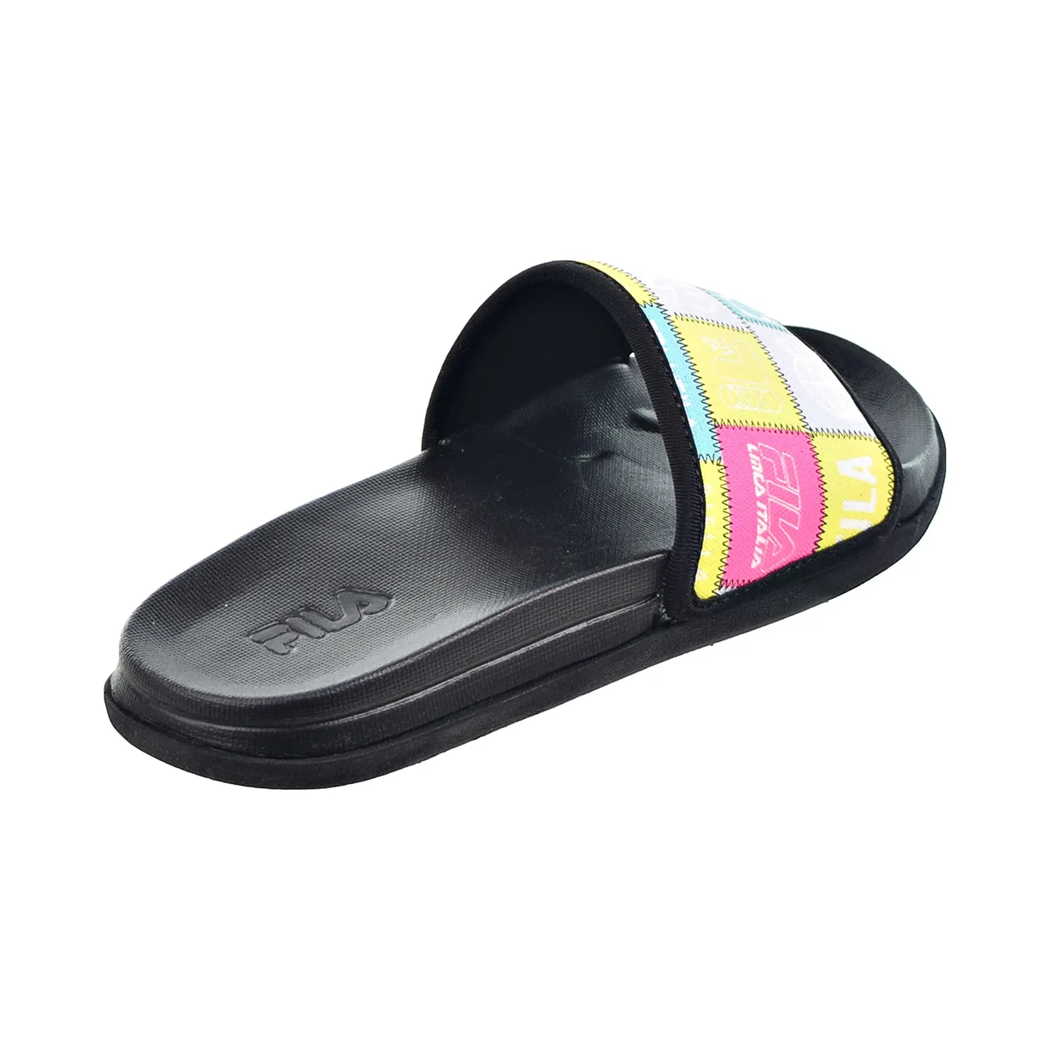 Fila Drifter Lux Patchwork Women's Slide Sandals Black-Multi