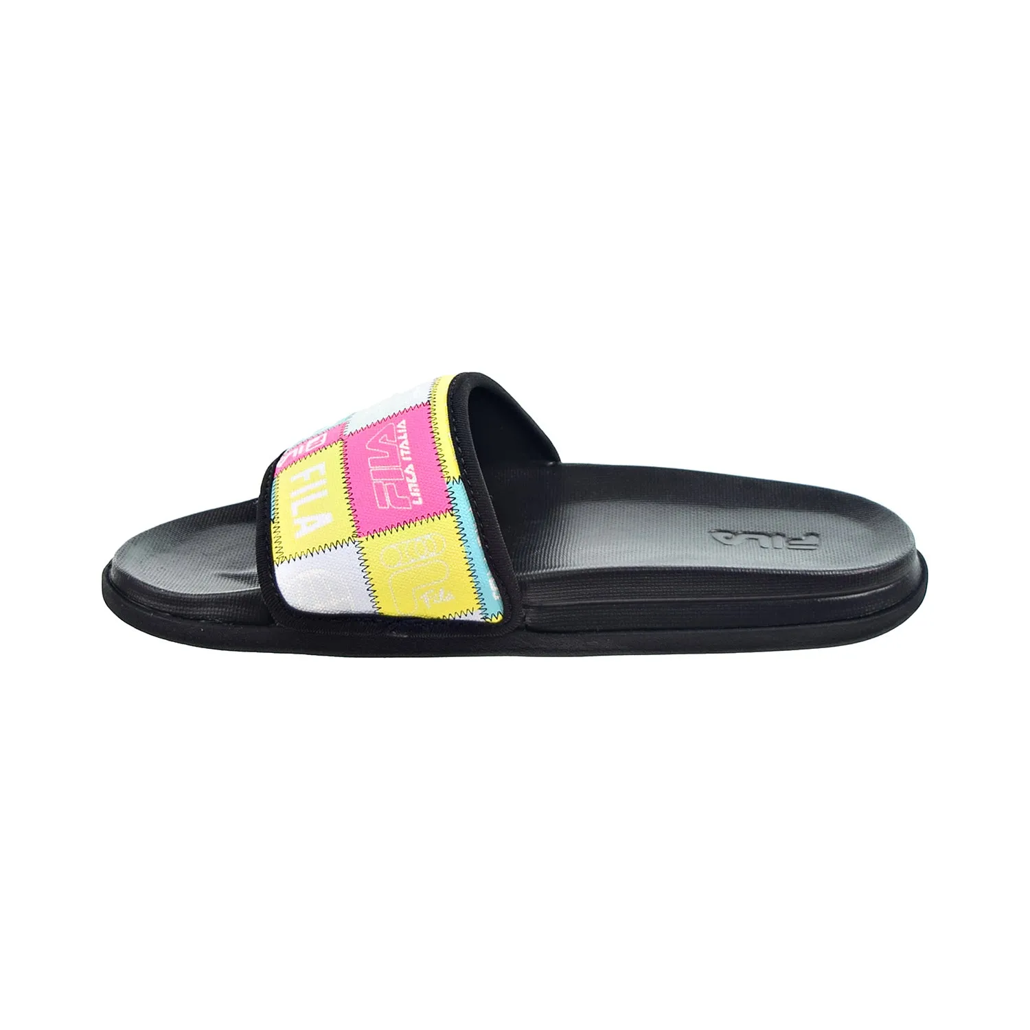 Fila Drifter Lux Patchwork Women's Slide Sandals Black-Multi