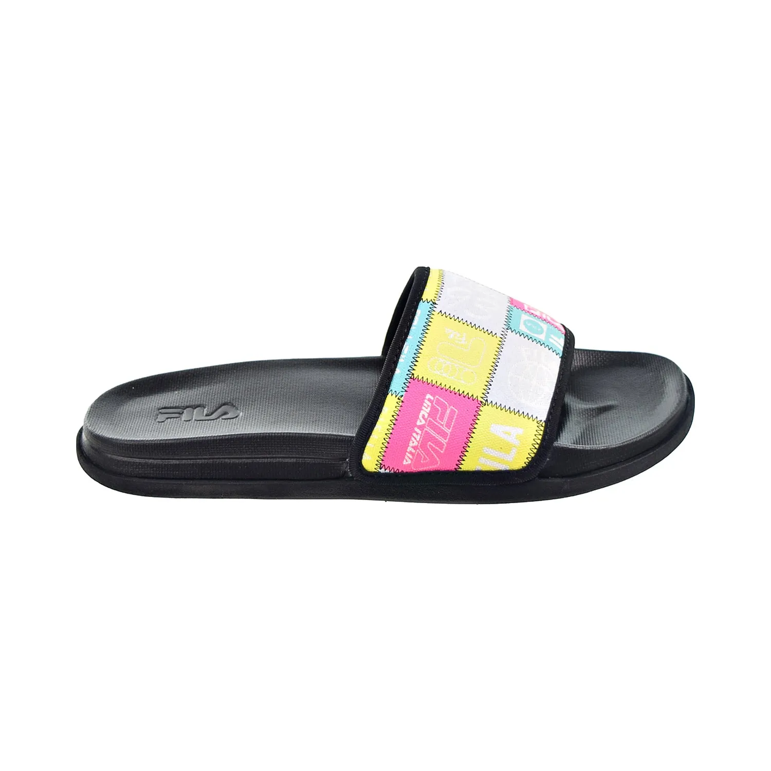Fila Drifter Lux Patchwork Women's Slide Sandals Black-Multi
