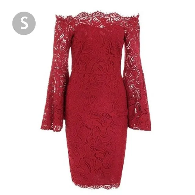 Flare Sleeve Bodycon