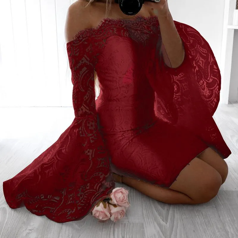 Flare Sleeve Bodycon