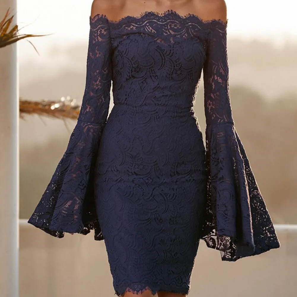 Flare Sleeve Bodycon