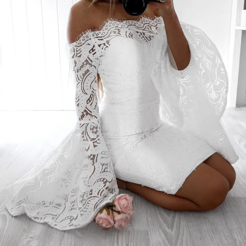 Flare Sleeve Bodycon
