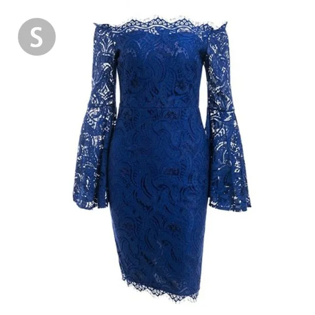 Flare Sleeve Bodycon