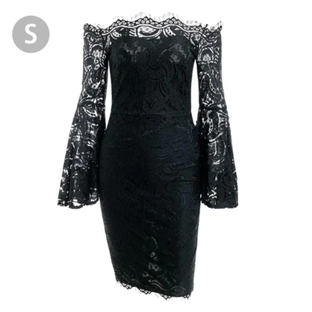 Flare Sleeve Bodycon