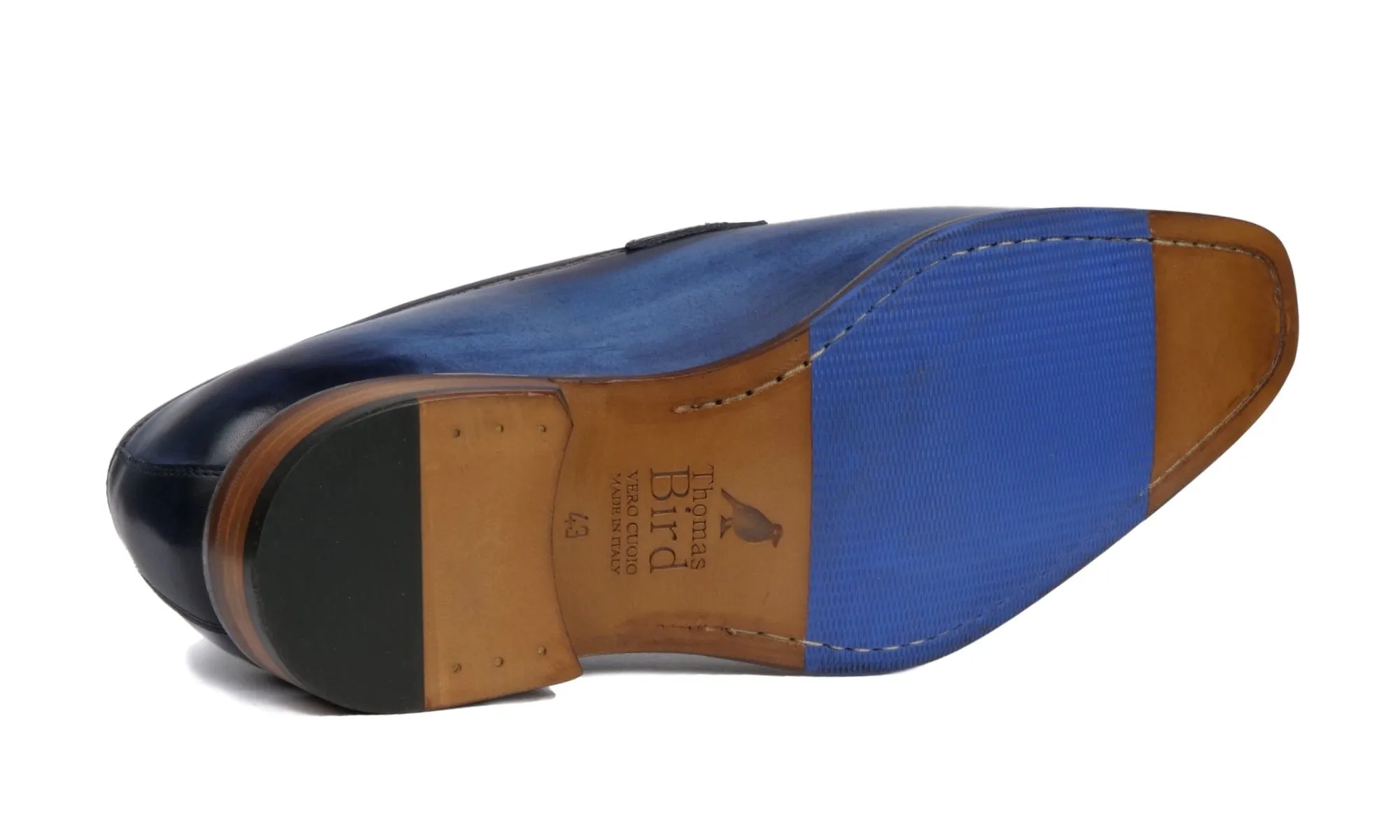 Mens Stylish Blue Hampton Penny Loafers - Classic & Comfortable Footwear
