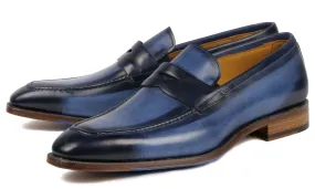 Mens Stylish Blue Hampton Penny Loafers - Classic & Comfortable Footwear