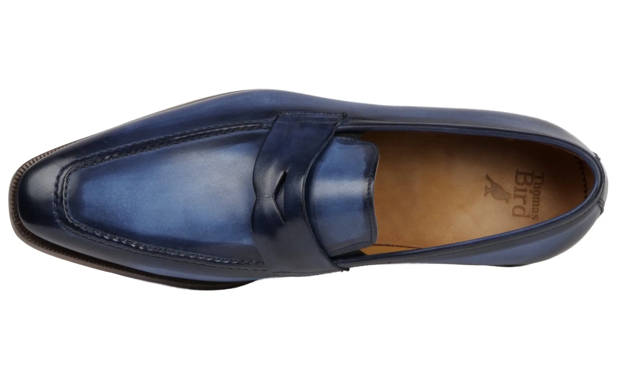 Mens Stylish Blue Hampton Penny Loafers - Classic & Comfortable Footwear