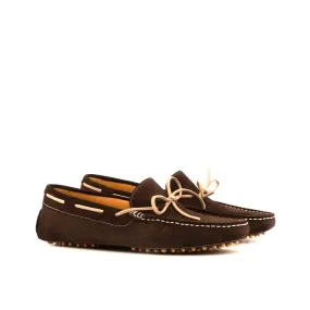 Happy Driver - Calf Suede Dark Brown