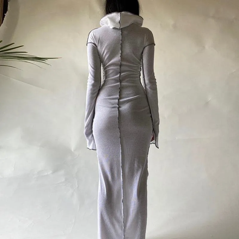 Hugcitar 2020 Long Sleeve Maxi Dress