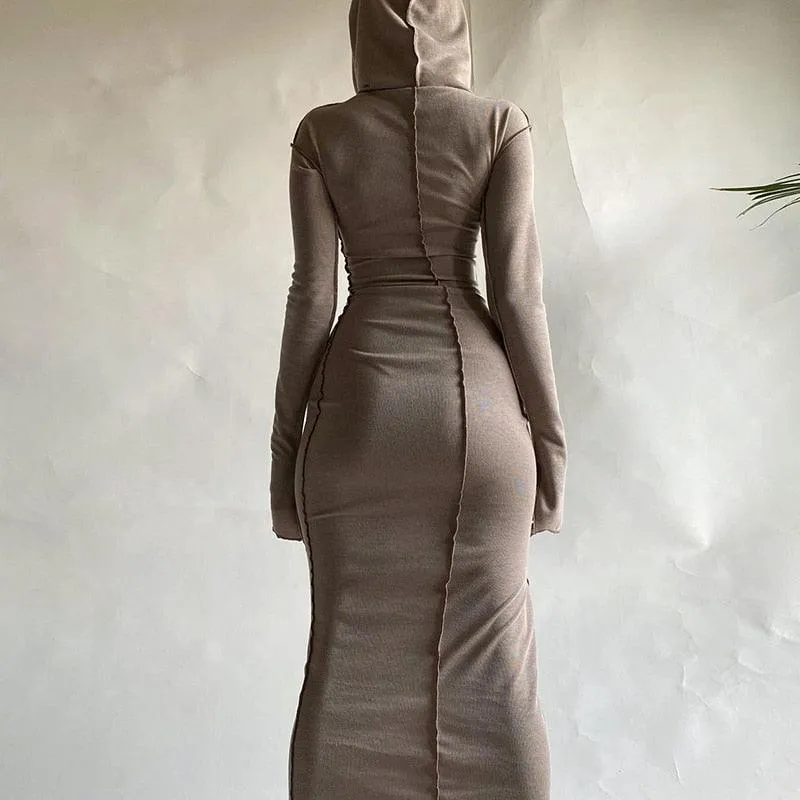 Hugcitar 2020 Long Sleeve Maxi Dress