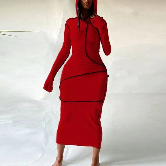 Hugcitar 2020 Long Sleeve Maxi Dress