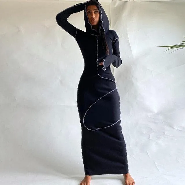 Hugcitar 2020 Long Sleeve Maxi Dress