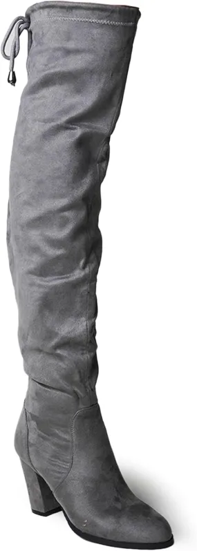 J. Adams Women's Aspen Over-the-Knee High Boots - Stylish Thigh-High Chunky Heels for Fall and Winter Fashion