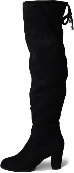 J. Adams Women's Aspen Over-the-Knee High Boots - Stylish Thigh-High Chunky Heels for Fall and Winter Fashion