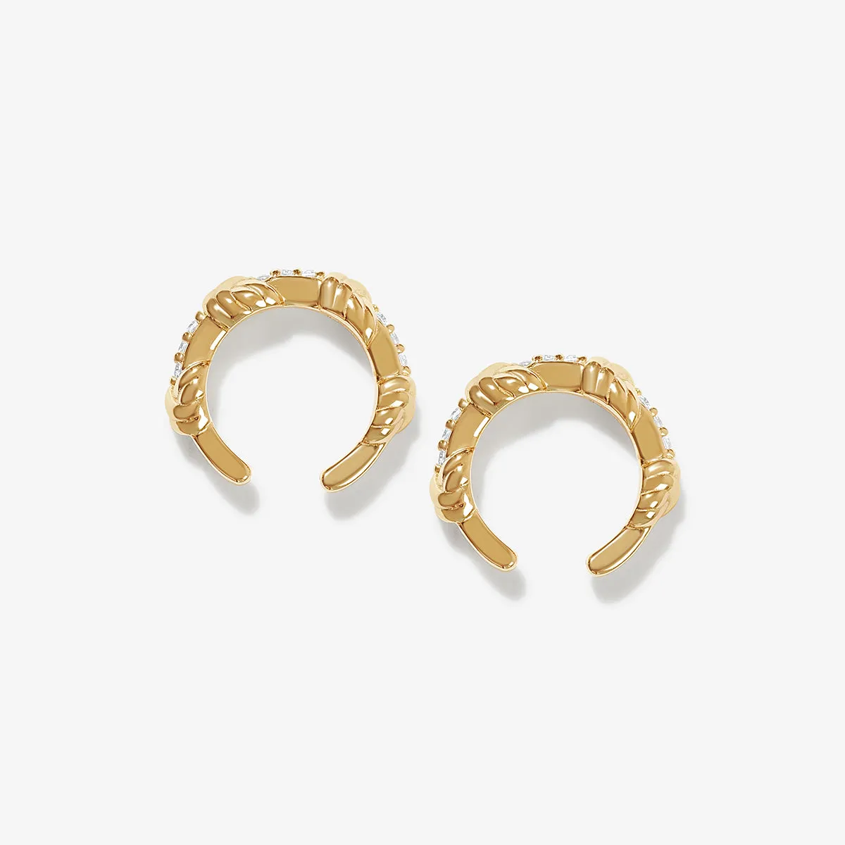 Khalib triple knot ear cuffs