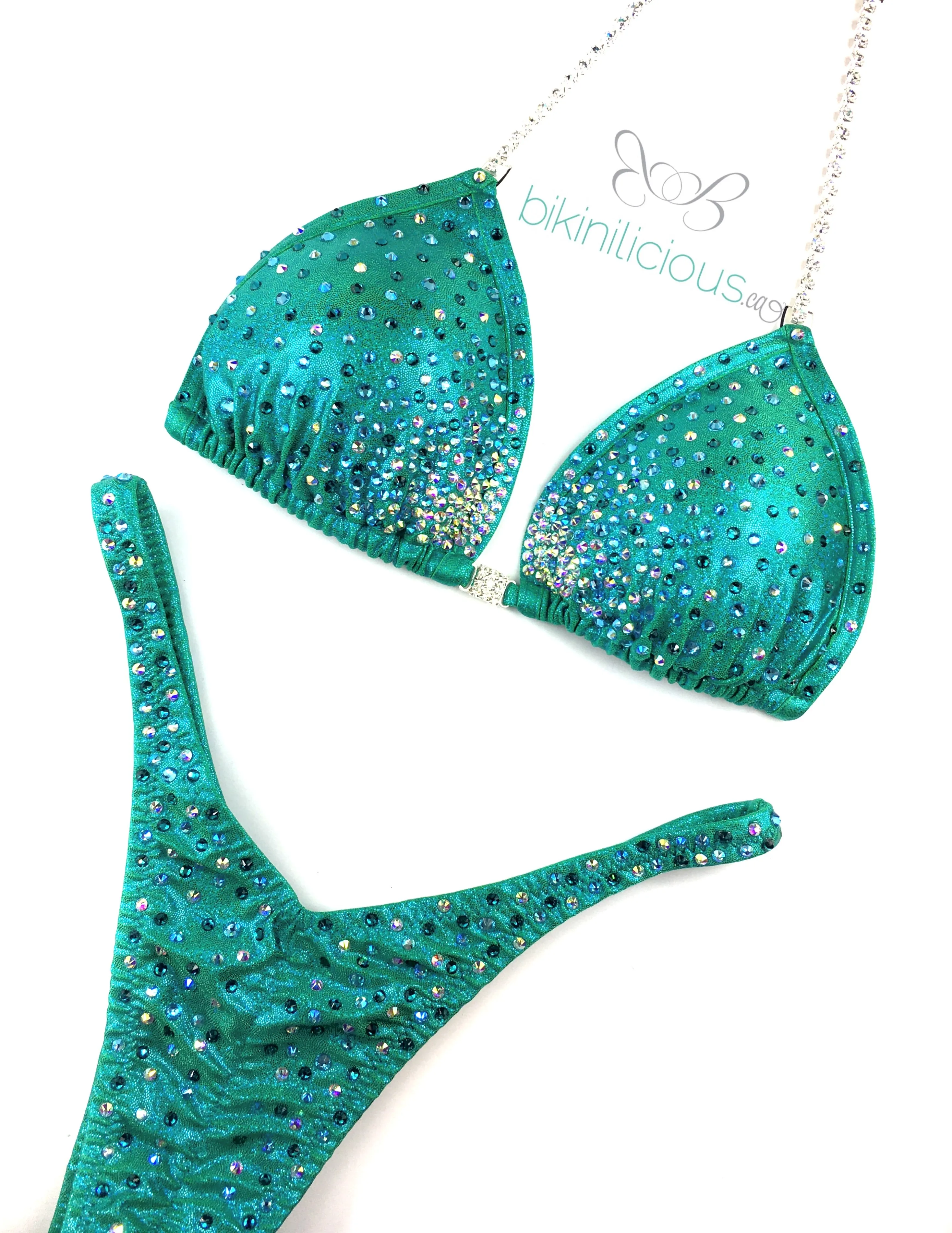 Light Crystal Coverage Wellness Competition Suit