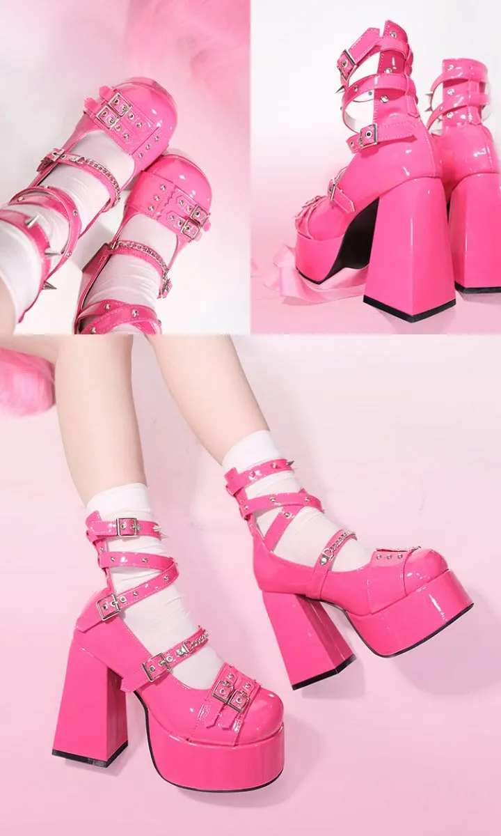 Lolita High Heels Punk Gothic Mary Jane Women's Shoes