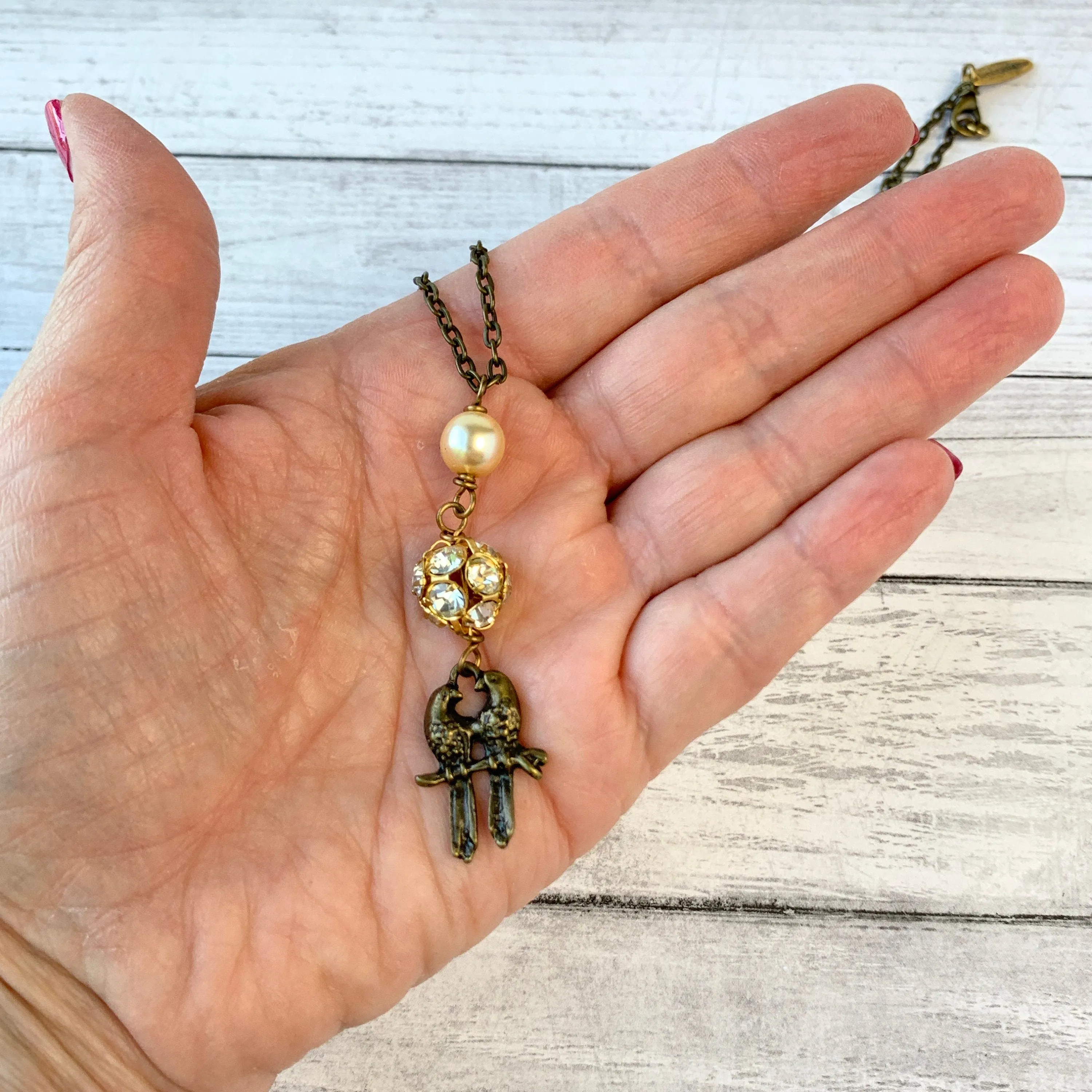 Lovebird Pendant Necklace