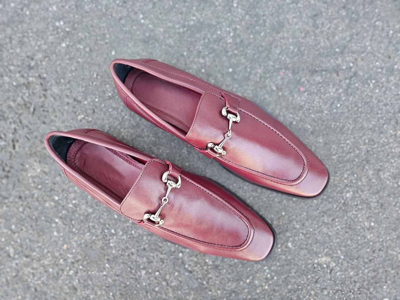 Magnanni Leather Sole Horsebit Loafer