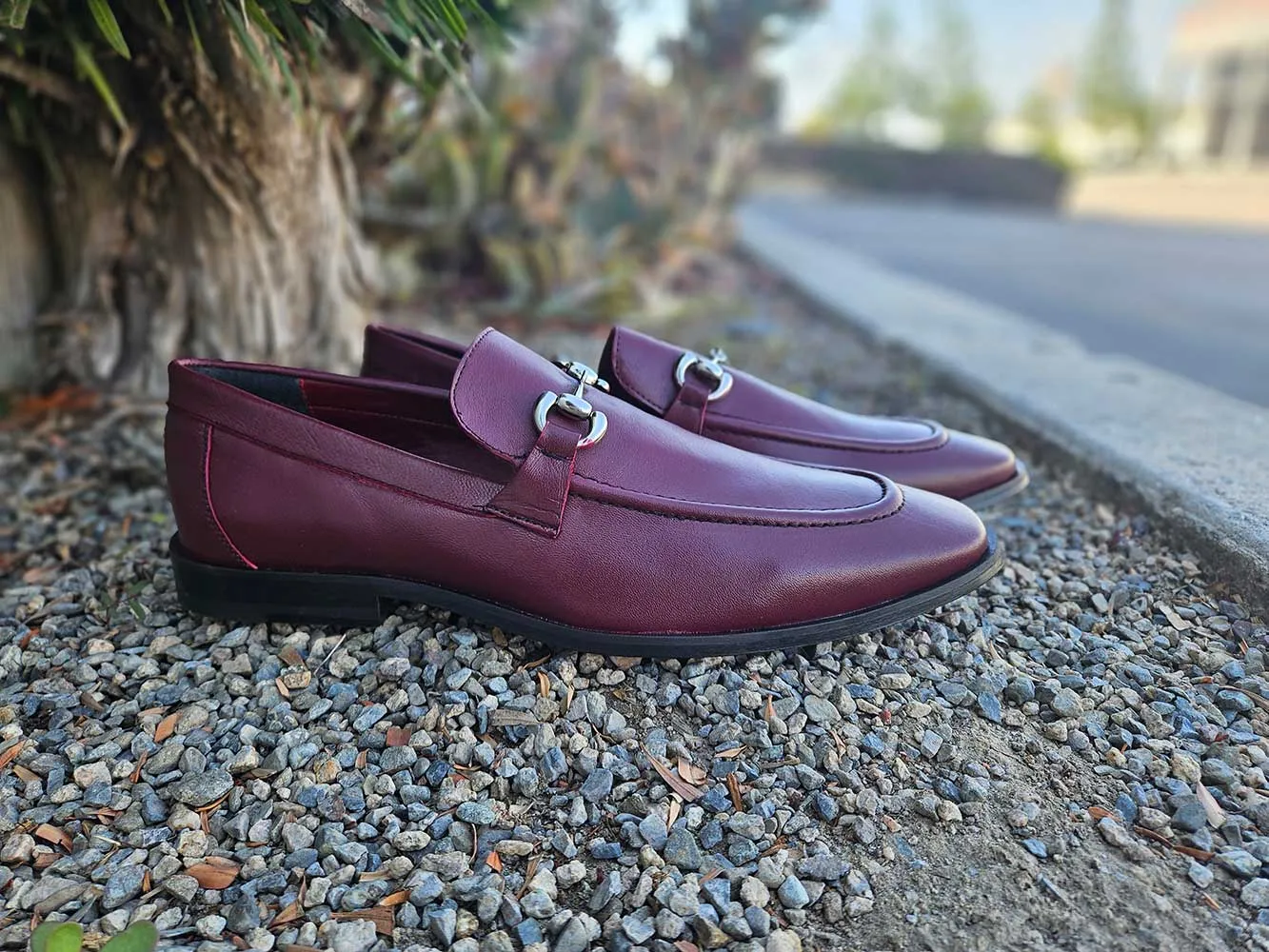 Magnanni Leather Sole Horsebit Loafer