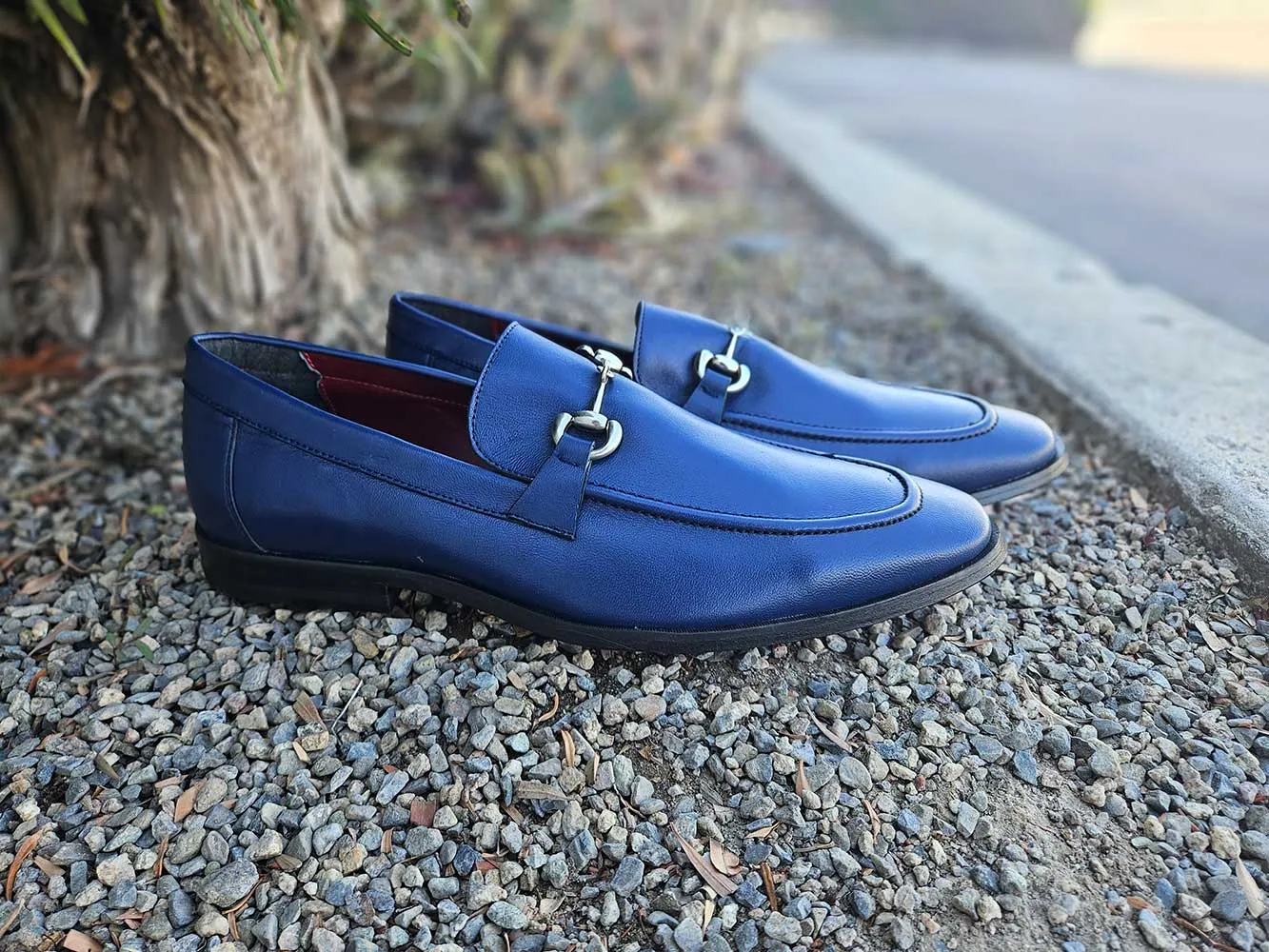 Magnanni Leather Sole Horsebit Loafer
