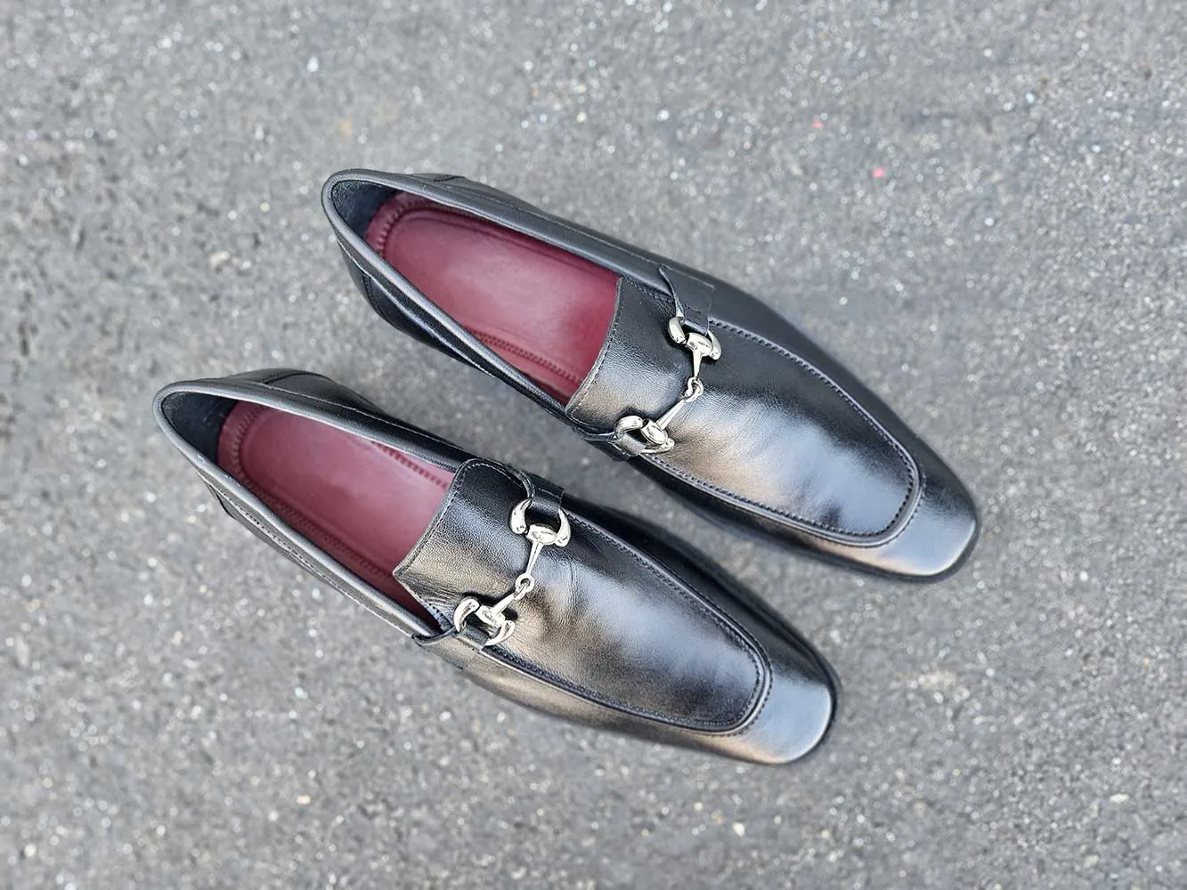 Magnanni Leather Sole Horsebit Loafer