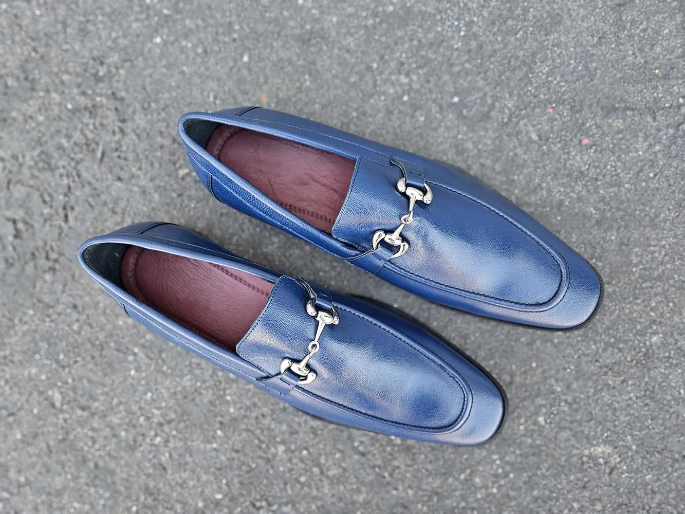 Magnanni Leather Sole Horsebit Loafer