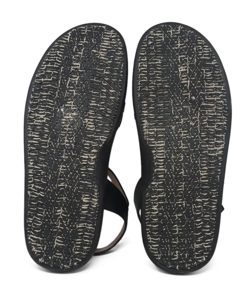 Marni Black Leather Beaded Flats sz 10