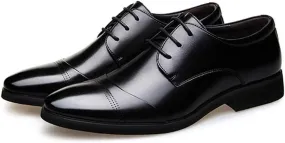 Men Casual Leather Oxfords Business Work Driving Loafers Walking Shoes Fashionable Boat Moccasins