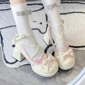 Mid Heel Platform Cute Single-layer Shoe Kid s Lolita Shoes