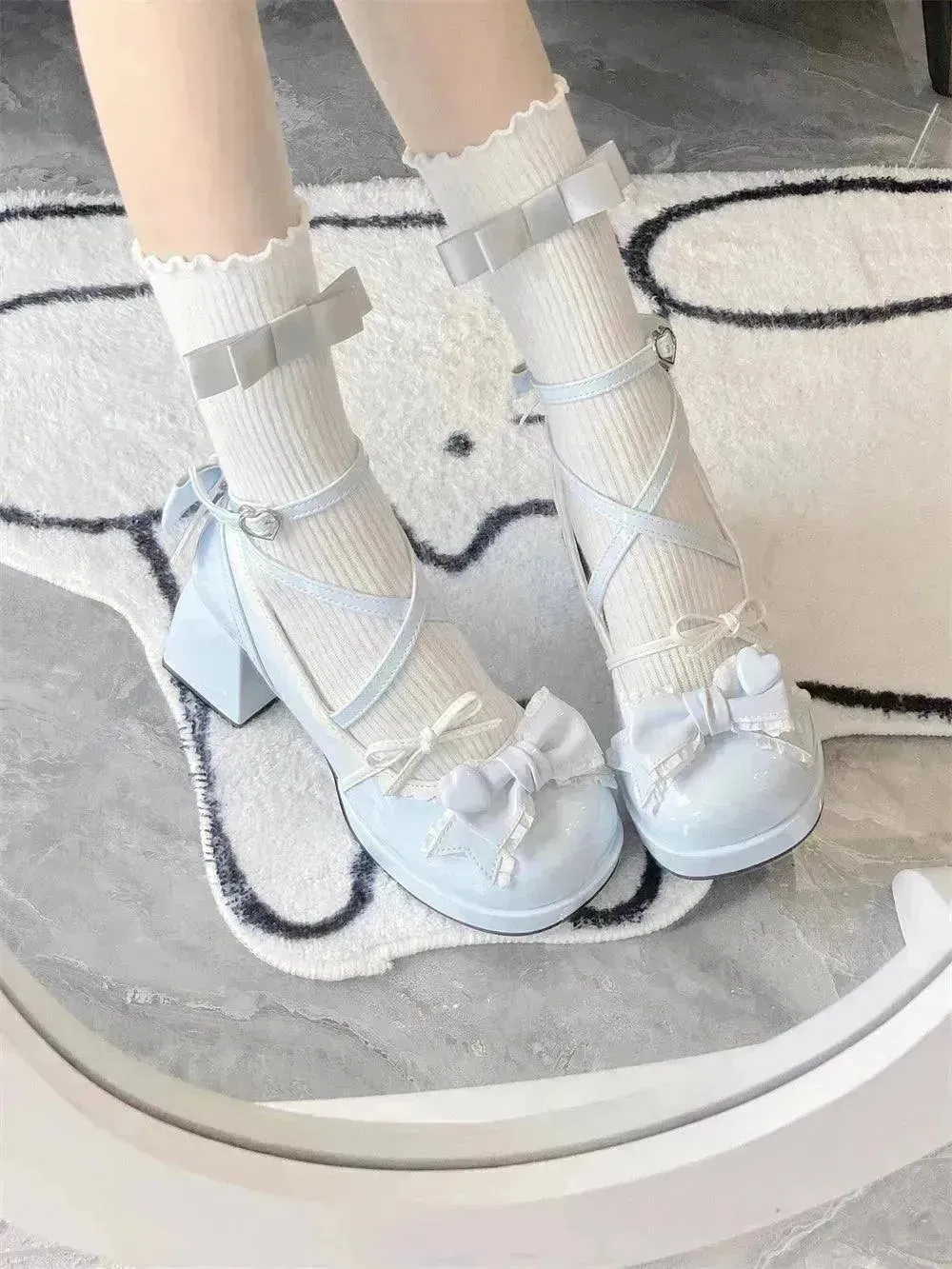 Mid Heel Platform Cute Single-layer Shoe Kid s Lolita Shoes