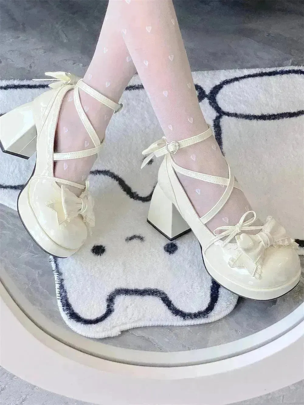 Mid Heel Platform Cute Single-layer Shoe Kid s Lolita Shoes