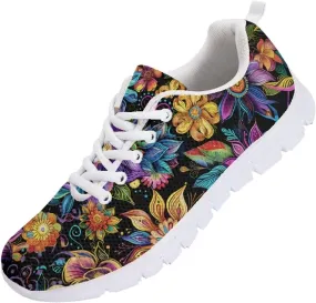 Modysero Funny Tennis Shoes for Women Outdoor Dating Daily Walking Sneaker Anti Slip Lace Up Sneakers for Ladies Footwear