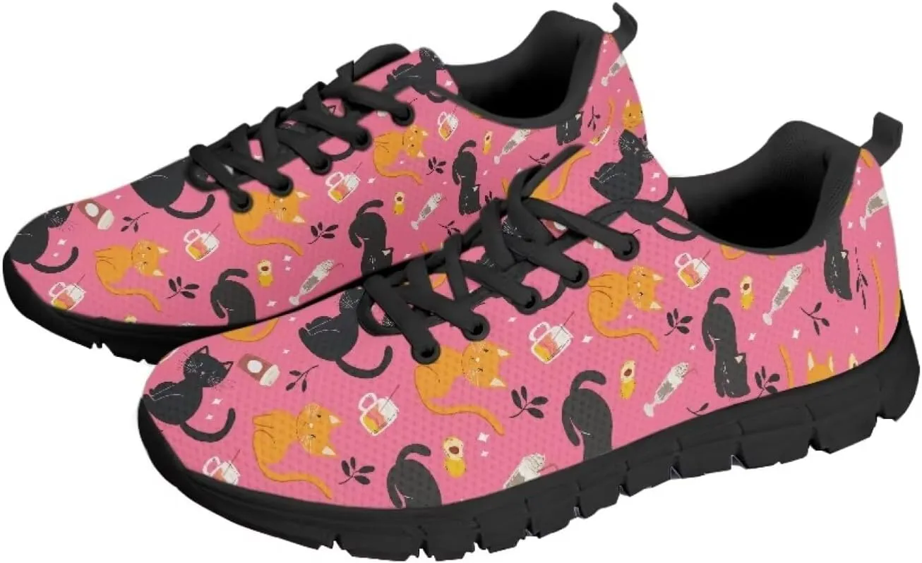 Modysero Soft Tennis Shoes for Women Shoes Lace Up Mesh Women Running Sneakers for Fall Outdoor Walking Sneakers