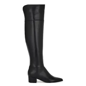 Nine West Maner Over-The-Knee Dress Boots Women - BLKLTH