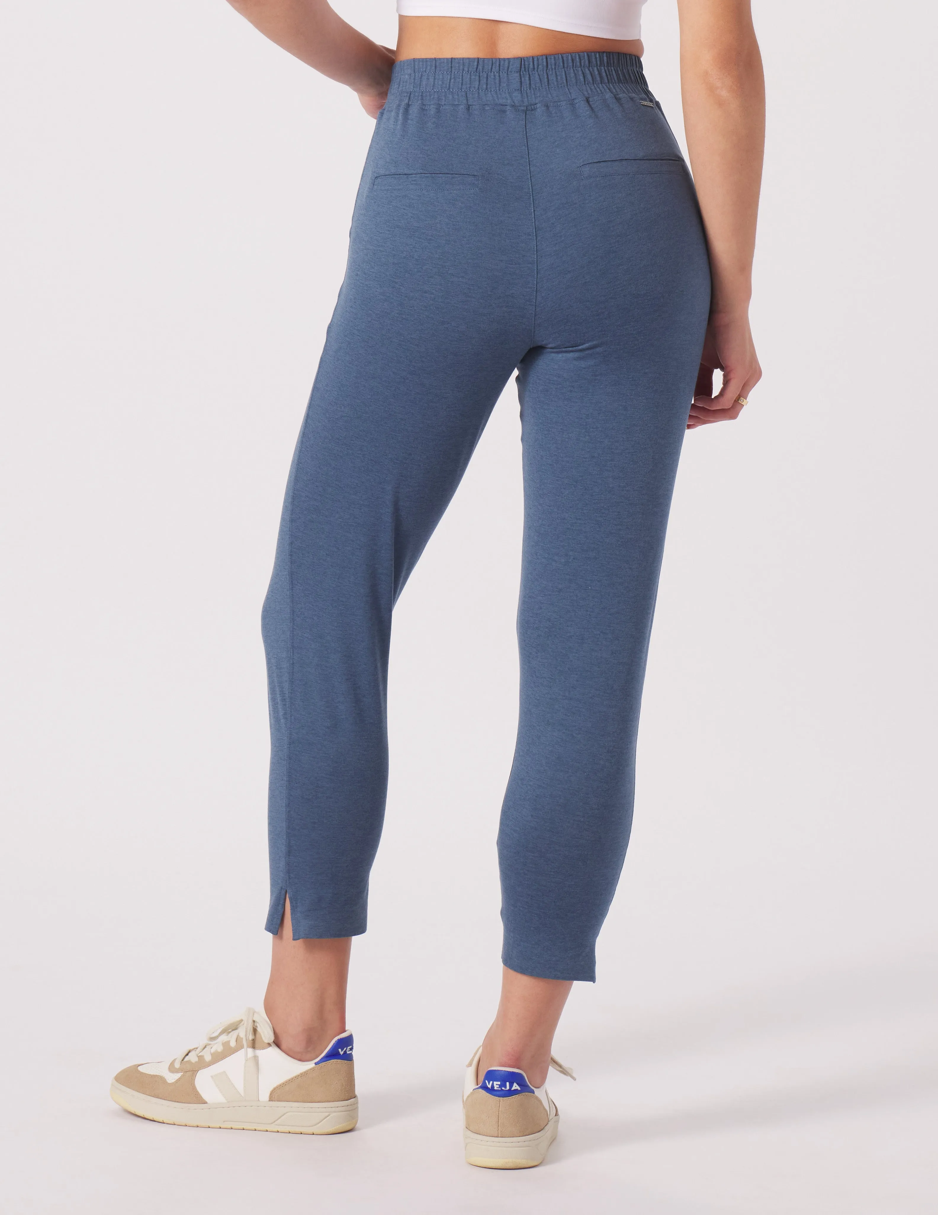 On The Go Ankle Pant: Washed Blue
