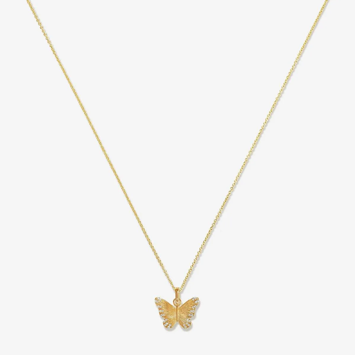 Pavel butterfly charm necklace