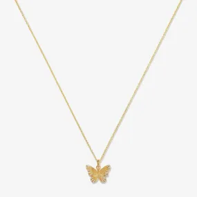 Pavel butterfly charm necklace